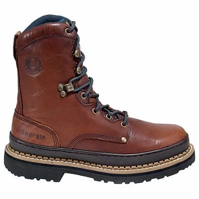 Georgia Boots: Men's Brown G8274 8 Inch Slip Resistant Work Boots 3 Georgia Boots: Men's Brown G8274 8 Inch Slip Resistant Work Boots