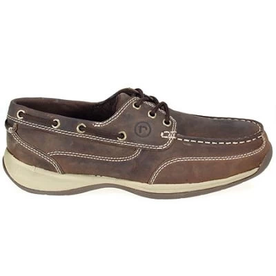 Rockport Works Shoes: Men's Steel Toe EH Leather Boat Shoes RK6736 3 Rockport Works Shoes: Men's Steel Toe EH Leather Boat Shoes RK6736