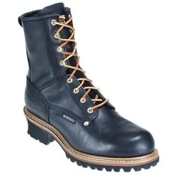 Carolina Boots: Men's Black Waterproof CA8823 Logger EH Work Boots -Work Shoes Store image 77370