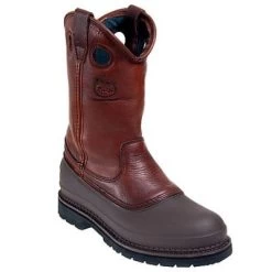 Georgia Boots: Men's Brown G5655 Muddog EH Steel Toe Wellington Boots -Work Shoes Store image 83866