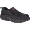 Merrell Shoes: Women's J099302 Black Jungle Moc Composite Toe Slip Resistant Slip On Work Shoe -Work Shoes Store j099302