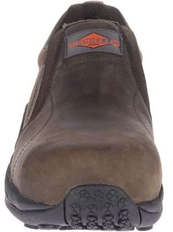 Merrell Shoes: Men's J099319 Brown Jungle Moc Composite Toe Slip Resistant Slip On Work Shoe -Work Shoes Store j099319 1