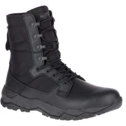 Merrell Boots: Unisex J099351 Black MQC Patrol Waterproof Tactical Work Boot -Work Shoes Store j099351