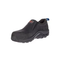 Merrell Shoes: Men's J099379 Black Jungle Moc Composite Toe Slip Resistant SD Slip On Work Shoe -Work Shoes Store j099379 07 1