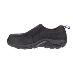 Merrell Shoes: Men's J099379 Black Jungle Moc Composite Toe Slip Resistant SD Slip On Work Shoe -Work Shoes Store j099379 08 1