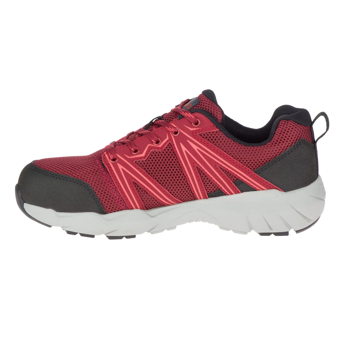 Merrell Shoes: Women's J17534 Red Black Fullbench Superlite Alloy Toe Slip Resistant Athletic Work Shoe 5 Merrell Shoes: Women's J17534 Red Black Fullbench Superlite Alloy Toe Slip Resistant Athletic Work Shoe - Image 3