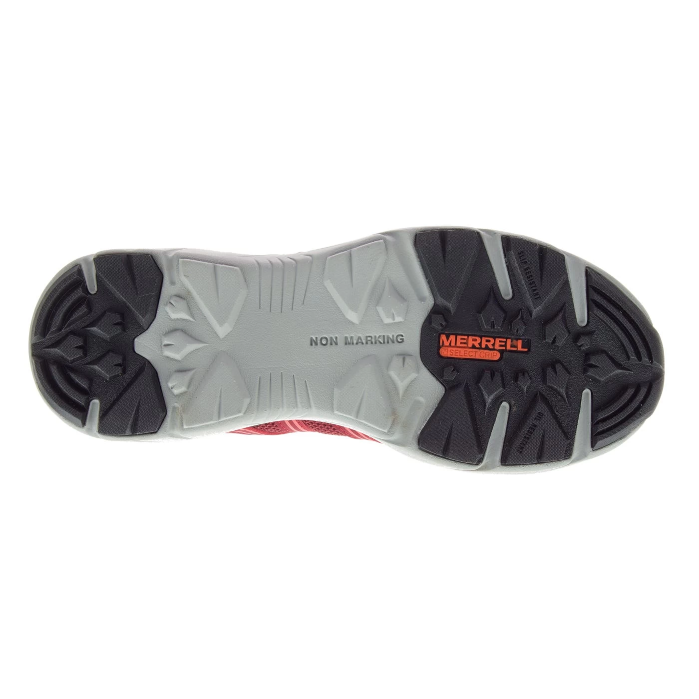 Merrell Shoes: Women's J17534 Red Black Fullbench Superlite Alloy Toe Slip Resistant Athletic Work Shoe 4 Merrell Shoes: Women's J17534 Red Black Fullbench Superlite Alloy Toe Slip Resistant Athletic Work Shoe - Image 2