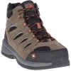 Merrell Boots: Men's J17817 Brown Orange Windoc Mid Steel Toe Waterproof Work Hiker