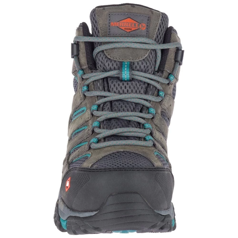 Merrell Boots: Women's J42076 Pewter Teal Moab Vertex Mid Composite Toe Waterproof Work Boot 7 Merrell Boots: Women's J42076 Pewter Teal Moab Vertex Mid Composite Toe Waterproof Work Boot - Image 5