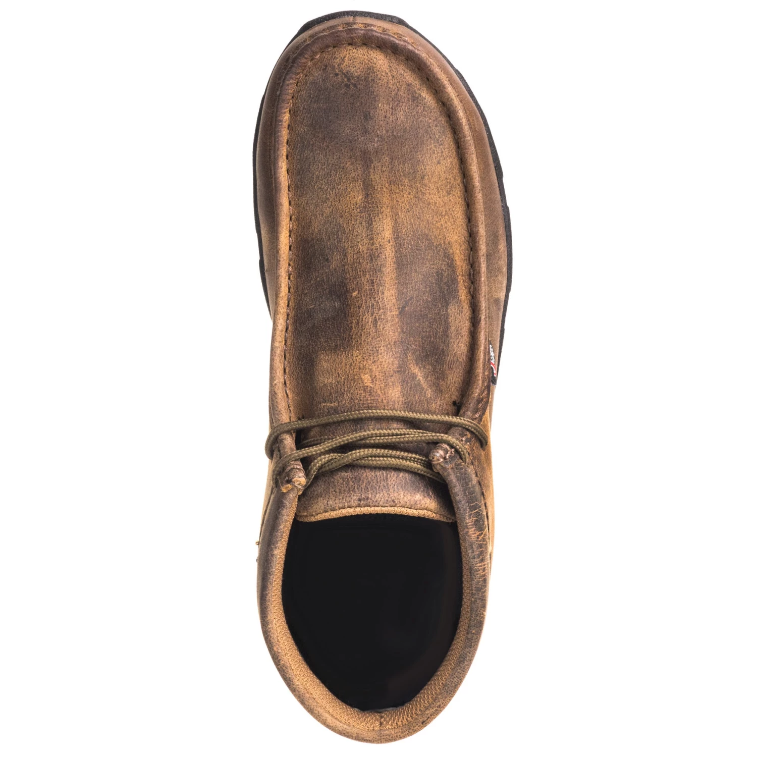 Justin Boots: Men's 235 Dark Brown Steel Moc Toe EH Work Boots 4 Justin Boots: Men's 235 Dark Brown Steel Moc Toe EH Work Boots - Image 2