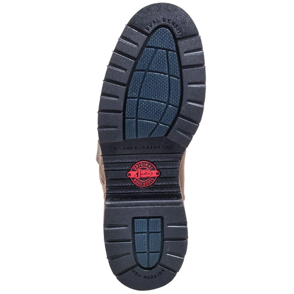 Justin Boots: Men's 4440 Gaucho Brown EH Wellington Boots 3 Justin Boots: Men's 4440 Gaucho Brown EH Wellington Boots