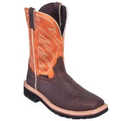 Justin Boots: Men's SE4561 Steel Toe EH Stampede Cowboy Work Boots -Work Shoes Store justin 4561 090 p 01