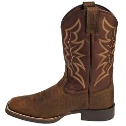 Justin Boots: Men's 7222 Dark Brown 11-Inch Chet Cowboy Boots -Work Shoes Store justin 7222 i 01