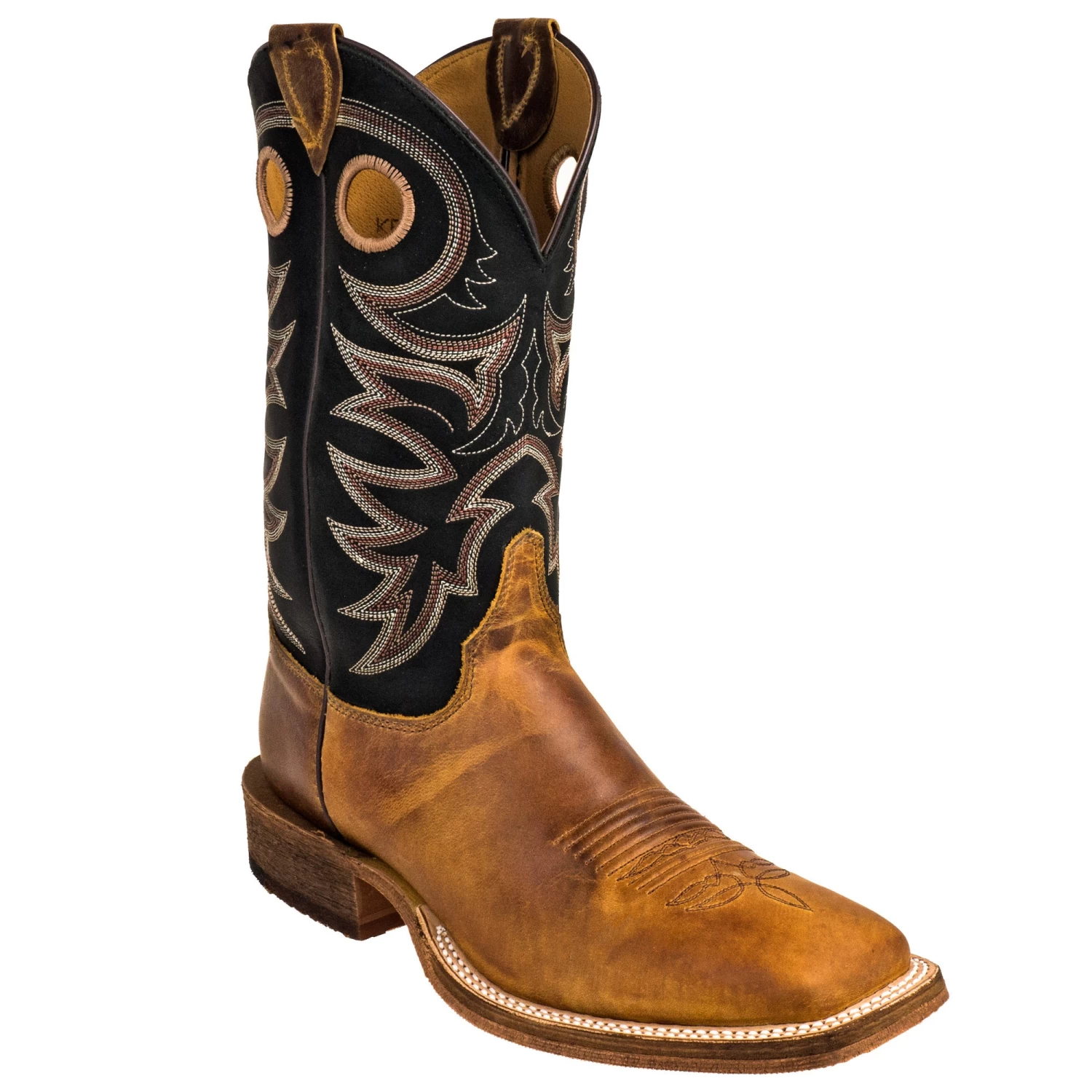 Justin Boots: BR740 Men's Brown Leather Caddo Cowboy Boots 5 Justin Boots: BR740 Men's Brown Leather Caddo Cowboy Boots - Image 3