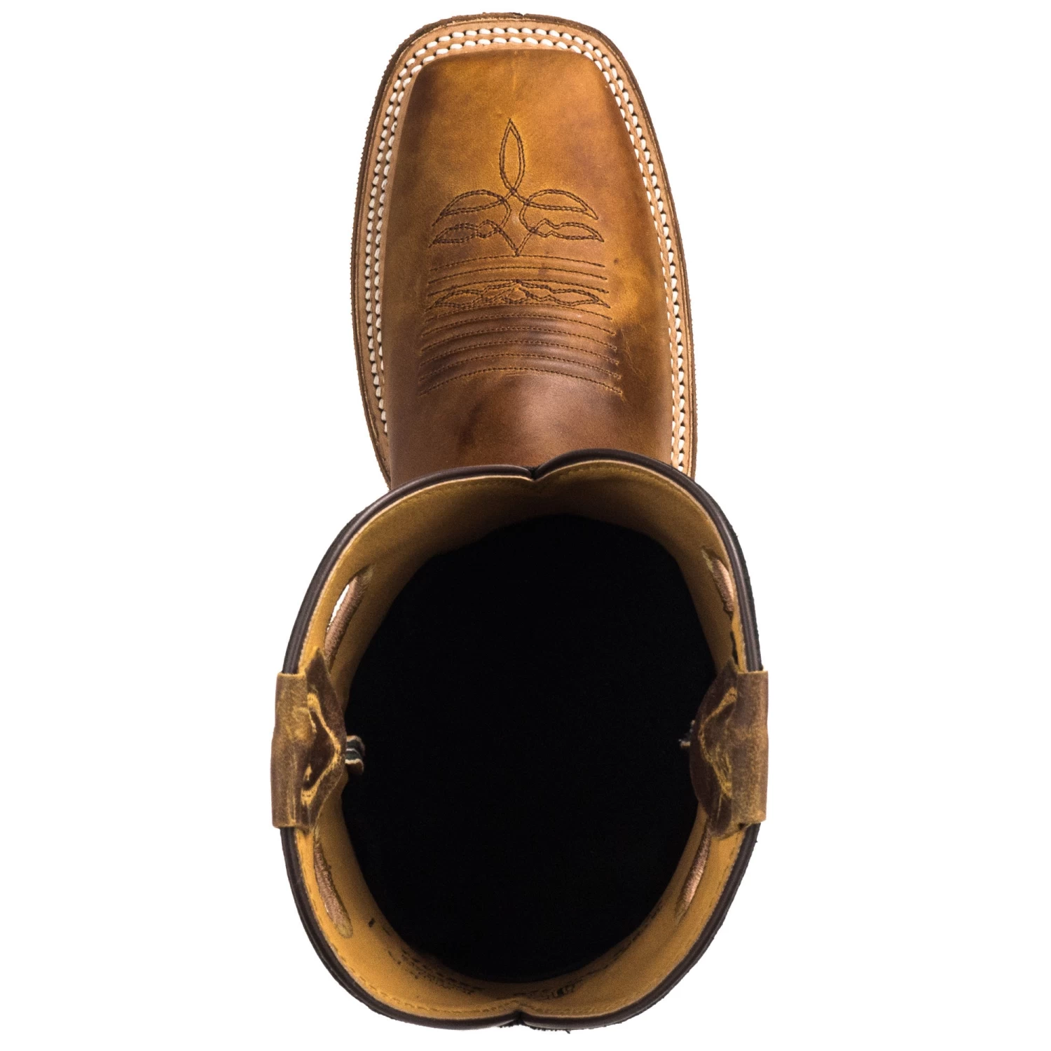 Justin Boots: BR740 Men's Brown Leather Caddo Cowboy Boots 4 Justin Boots: BR740 Men's Brown Leather Caddo Cowboy Boots - Image 2