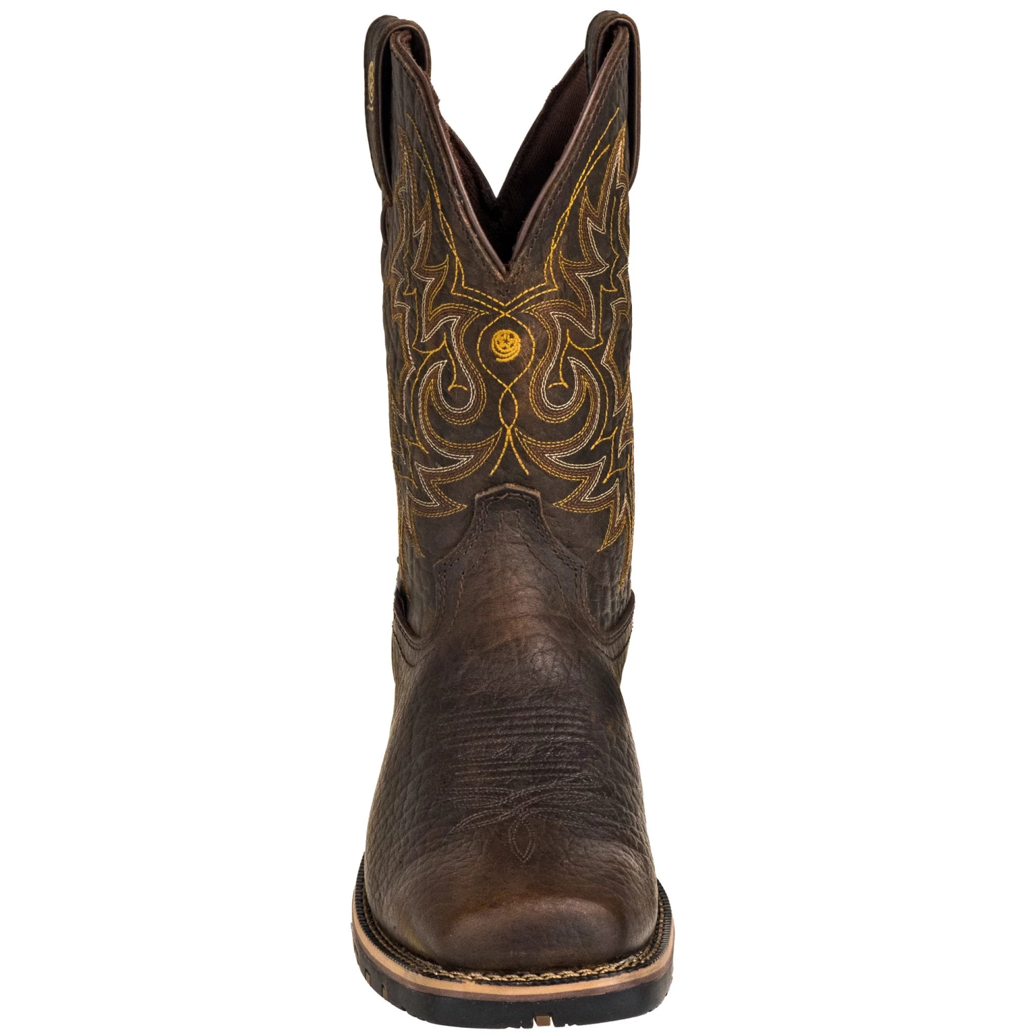 Justin Boots: Brown GR9050 Men's Waterproof George Strait Fireman Cowboy Boots 8 Justin Boots: Brown GR9050 Men's Waterproof George Strait Fireman Cowboy Boots - Image 6