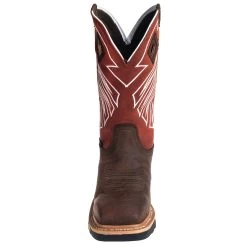 Justin Boots: Men's WK2115 Waterproof Steel Toe EH Dark Chestnut Pull-On Boots 14 Justin Boots: Men's WK2115 Waterproof Steel Toe EH Dark Chestnut Pull-On Boots -Work Shoes Store justin wk2115 f 01