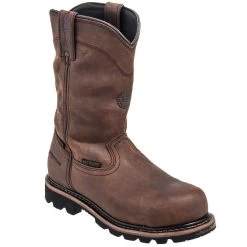 Justin Boots: Men's WK4630 Brown 10" Composite Toe Boots -Work Shoes Store justin wk4630 p 01