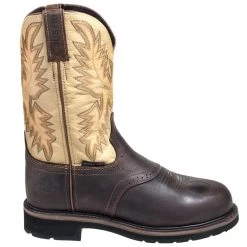 Justin Boots: Men's SE4661 Brown Stampede Steel Toe Cowboy Boots 12 Justin Boots: Men's SE4661 Brown Stampede Steel Toe Cowboy Boots -Work Shoes Store justin wk4661 o 01