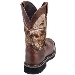 Justin Boots: Men's SE4676 RealTree Square Toe Cowboy Boots -Work Shoes Store justin wk4676 b 01