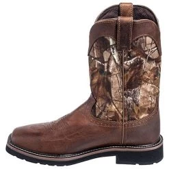 Justin Boots: Men's SE4676 RealTree Square Toe Cowboy Boots -Work Shoes Store justin wk4676 i 01