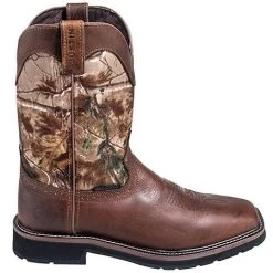 Justin Boots: Men's SE4676 RealTree Square Toe Cowboy Boots -Work Shoes Store justin wk4676 o 01