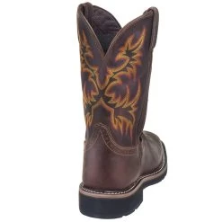 Justin Boots: Men's SE4689 Brown Waterproof Stampede Boots -Work Shoes Store justin wk4689 080 b 01