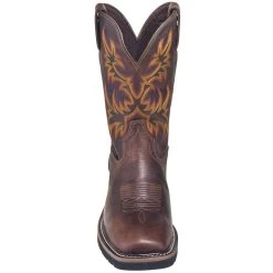 Justin Boots: Men's SE4689 Brown Waterproof Stampede Boots -Work Shoes Store justin wk4689 080 f 01