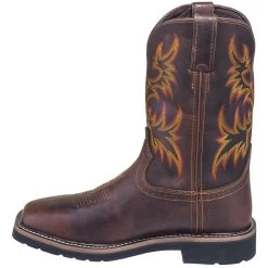Justin Boots: Men's SE4689 Brown Waterproof Stampede Boots -Work Shoes Store justin wk4689 080 i 01