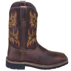 Justin Boots: Men's SE4689 Brown Waterproof Stampede Boots -Work Shoes Store justin wk4689 080 o 01