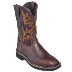 Justin Boots: Men's SE4689 Brown Waterproof Stampede Boots -Work Shoes Store justin wk4689 080 p 01