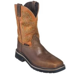 Justin Boots: Men's SE4812 Tan Composite Toe EH Non-Metallic Stampede Work Boots -Work Shoes Store justin wk4812 090 p 01