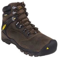 KEEN Utility Boots: Men's 1015401 Steel Toe Brown Waterproof Louisville 6-Inch Work Boots -Work Shoes Store keen 1015401 p 01