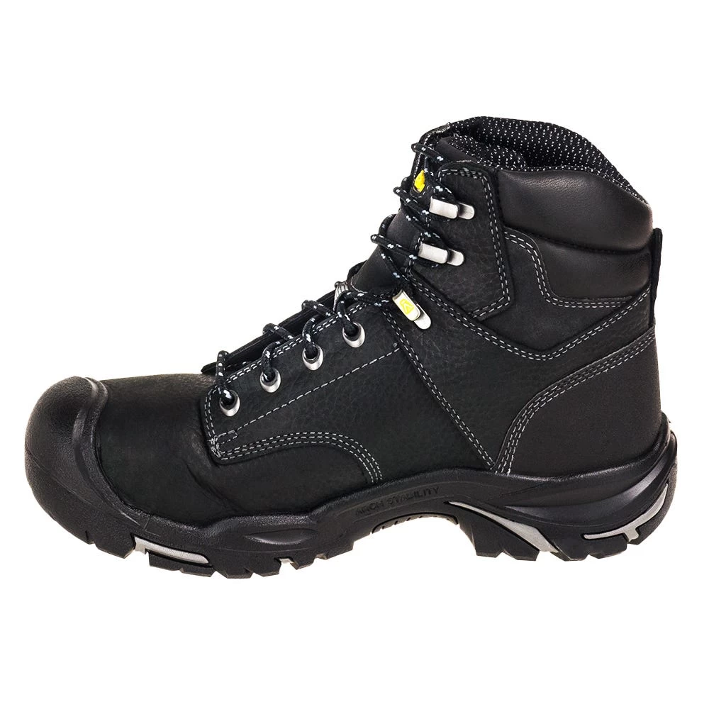 KEEN Utility Boots: Men's 1016778 Black 6-Inch Steel Toe EH Waterproof Mt. Vernon Work Boots 6 KEEN Utility Boots: Men's 1016778 Black 6-Inch Steel Toe EH Waterproof Mt. Vernon Work Boots - Image 4