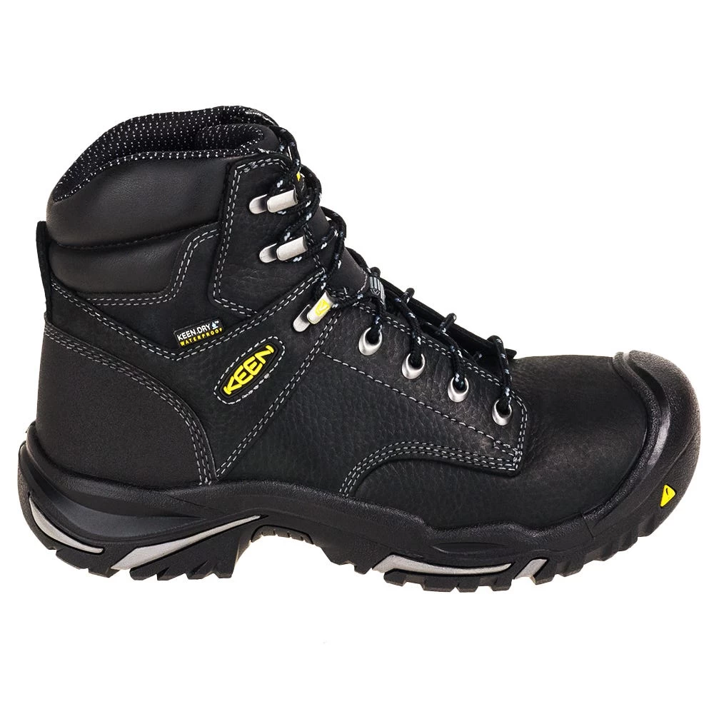 KEEN Utility Boots: Men's 1016778 Black 6-Inch Steel Toe EH Waterproof Mt. Vernon Work Boots 5 KEEN Utility Boots: Men's 1016778 Black 6-Inch Steel Toe EH Waterproof Mt. Vernon Work Boots - Image 3