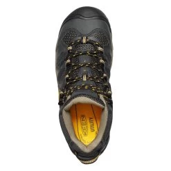 Keen Utility: Women's 1025698 Raven Tawny Olive Lansing Mid Steel Toe Waterproof Boot -Work Shoes Store keen 1025698 top view