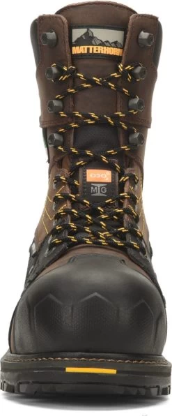 Matterhorn Boots: Men's MTC300 Brown 8” Composite Toe Waterproof Internal Metguard Work Boot -Work Shoes Store mtc300 500xauto toe