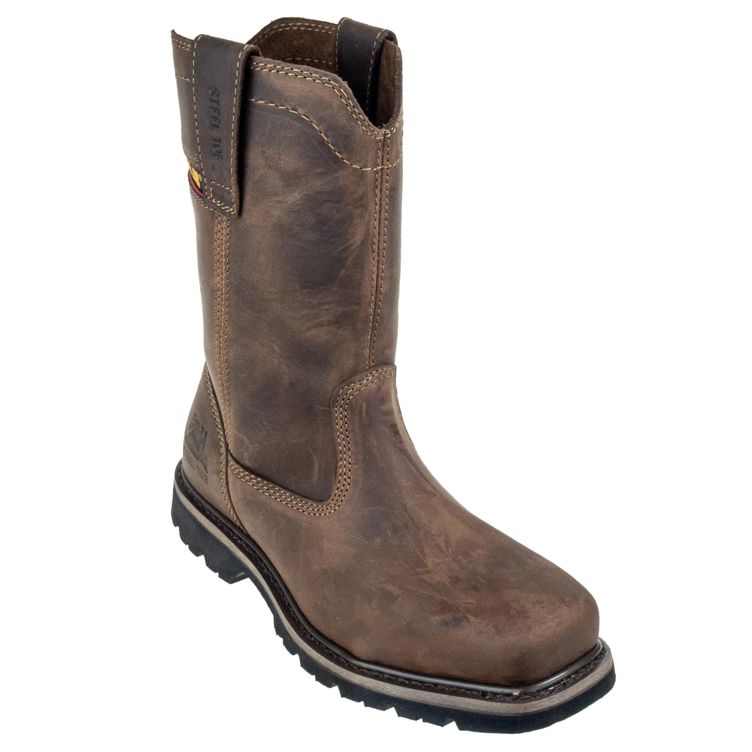 Caterpillar Shoes: Men's 90439 Steel Toe Pull-On Wellston Work Boots 3 Caterpillar Shoes: Men's 90439 Steel Toe Pull-On Wellston Work Boots
