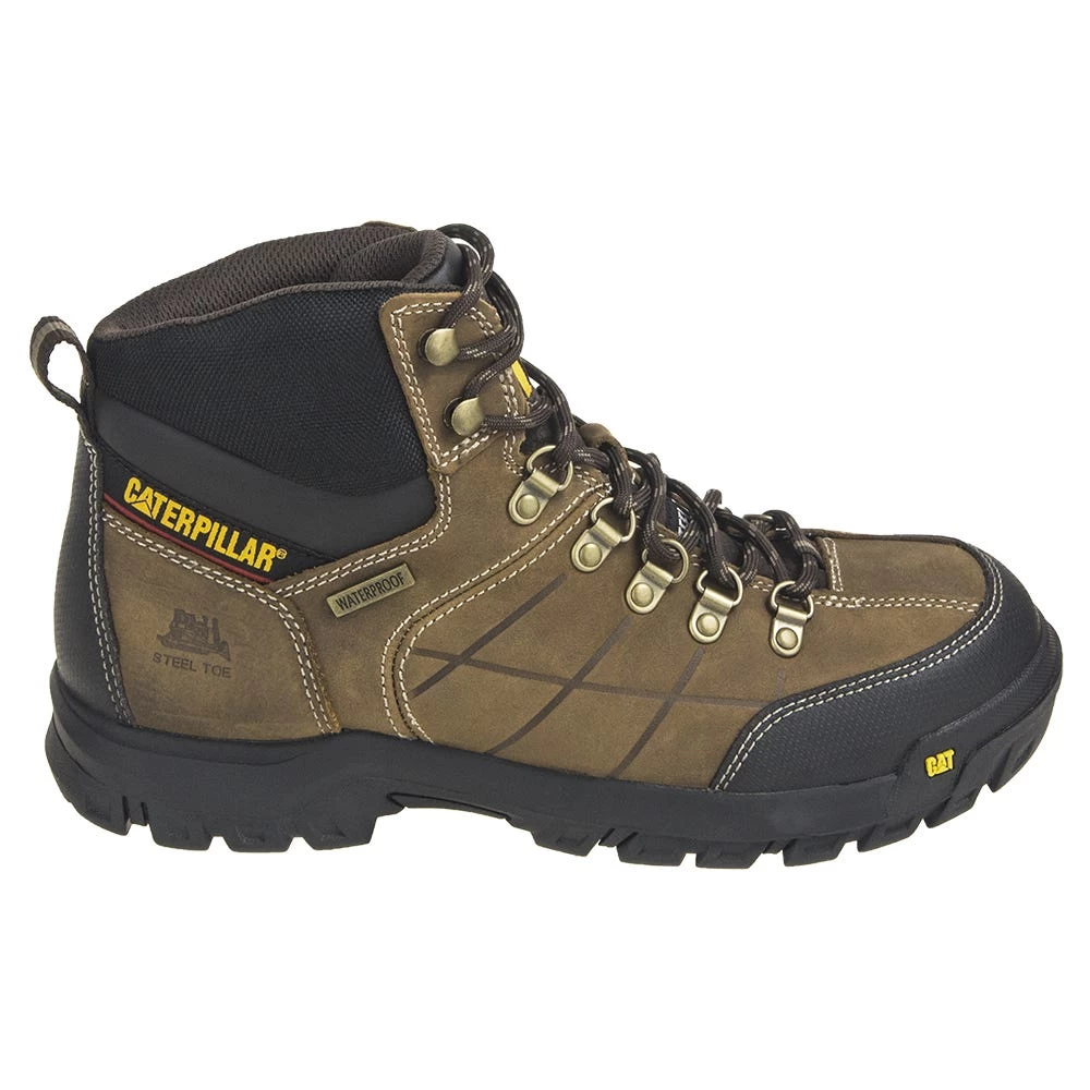 Caterpillar Boots: Men's 6 Inch Brown P90935 Threshold Waterproof Steel Toe Work Boots 4 Caterpillar Boots: Men's 6 Inch Brown P90935 Threshold Waterproof Steel Toe Work Boots - Image 2