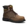 Caterpillar Boots: Men's P91660 Dark Brown Steel Toe 6" Second Shift Waterproof Work Boot -Work Shoes Store p91660 1edit