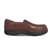 Genuine Grip: Women's Endrina 352 Chocolate Camila Composite Toe Slip On Shoe
