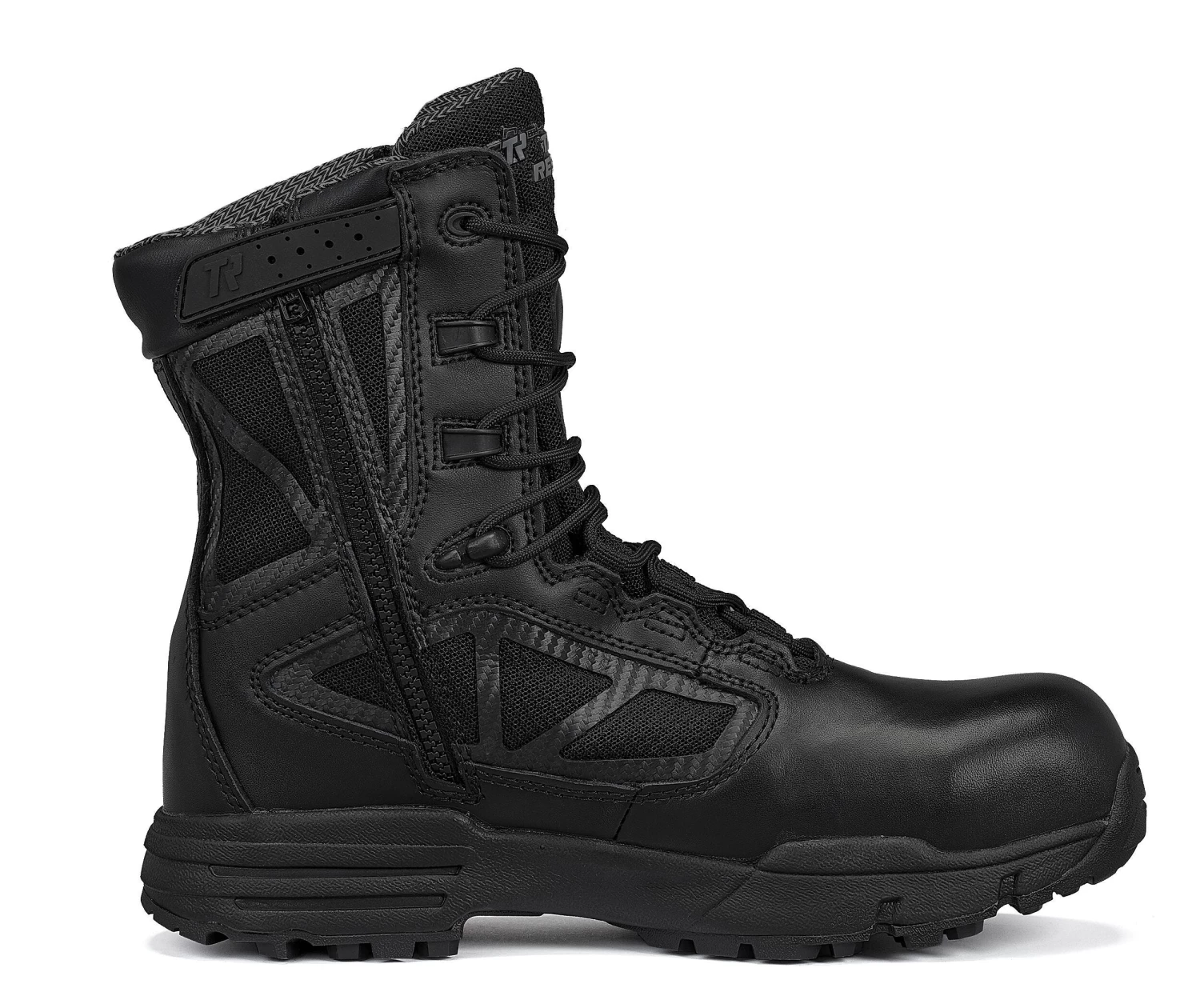 Tactical Research Boots: Men's TR998ZWPCT Black TR Chrome Side-Zip Waterproof CT Combat Boots 7 Tactical Research Boots: Men's TR998ZWPCT Black TR Chrome Side-Zip Waterproof CT Combat Boots - Image 5