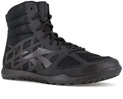 Reebok Boots: Men's RB7120 Black 6 Inch Nano Tactical EH Soft Toe Work Boot