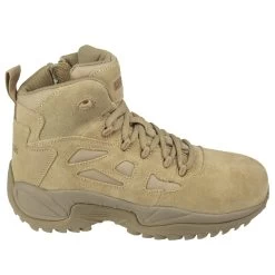Reebok Boots: Men's Tan RB8694 Rapid Response EH Composite Toe Military Boots -Work Shoes Store rb8694 2