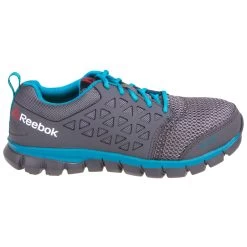 Reebok Shoes: Women's Sublite Cushion Grey Alloy Toe ESD RB045 Athletic Oxfords -Work Shoes Store reebok rb045 o 01