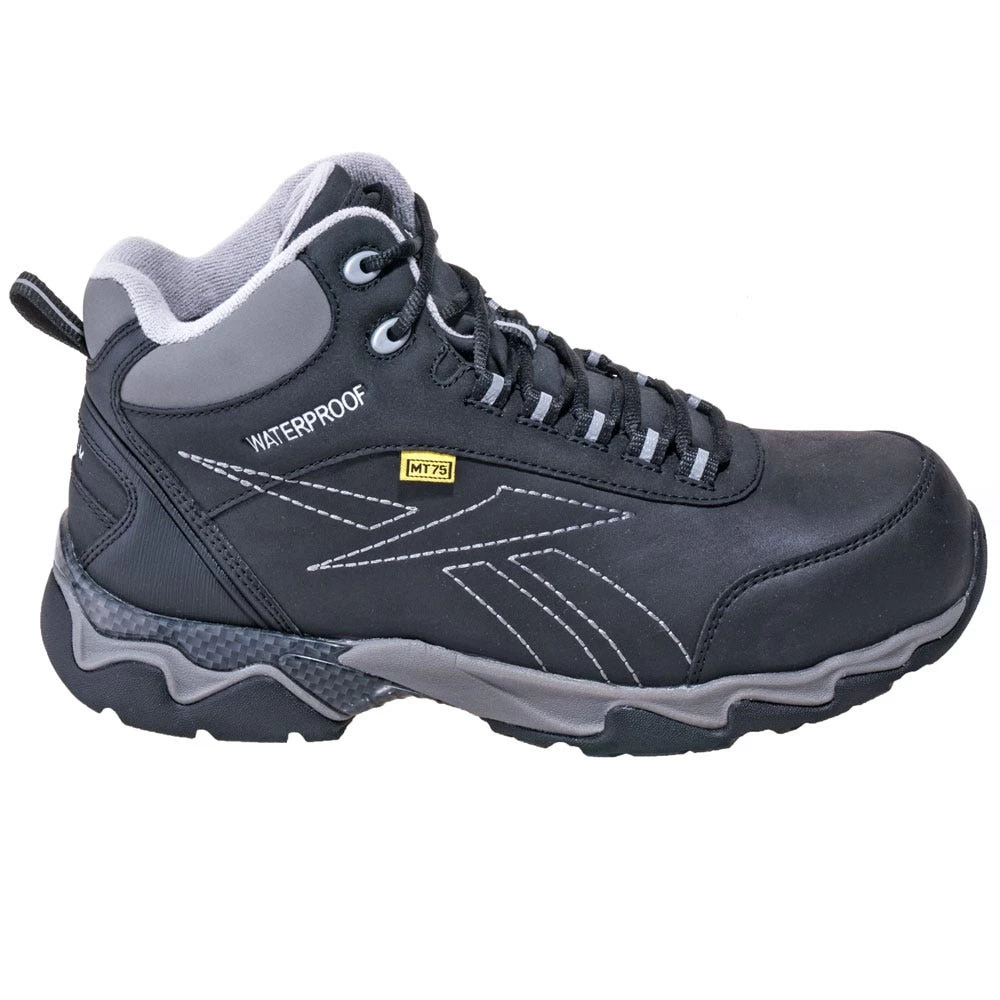 Reebok Boots: Men's RB1067 Black Met Guard Waterproof Composite Toe Boots 6 Reebok Boots: Men's RB1067 Black Met Guard Waterproof Composite Toe Boots - Image 4