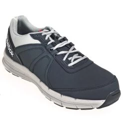 Reebok Shoes: Men's Navy Blue RB3502 EH Steel Toe Grey Guide Performance Cross Trainers -Work Shoes Store reebok rb3502 p 01