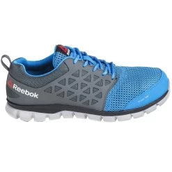 Reebok Shoes: Women's RB044 Alloy Toe ESD Grey/Blue Sublite Cushion Athletic Oxfords -Work Shoes Store reebok rb4040 o 01 1