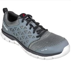 Reebok Shoes: Men's EH RB4042 Grey Sublite Cushion Alloy Toe Athletic Shoes -Work Shoes Store reebok rb4042 p 01