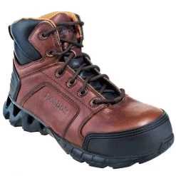 Reebok Boots: Men's RB7005 Brown Composite Toe ESD 6-Inch ZigKick Non-Metallic Athletic Work Boots -Work Shoes Store reebok rb7005 p 01
